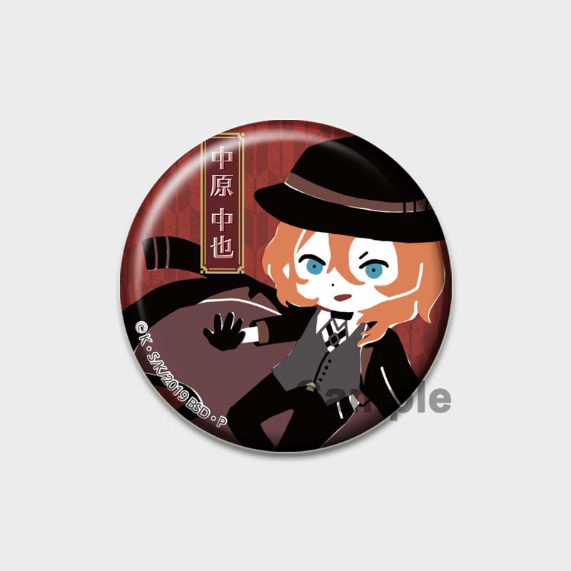 58 мм аниме Бунго Бродячие собаки брошь Манга нагрудный значок аксессуары для одежды шляпа украшение для рюкзака Harajuku значки с героями мультфильмов подарки для фанатов