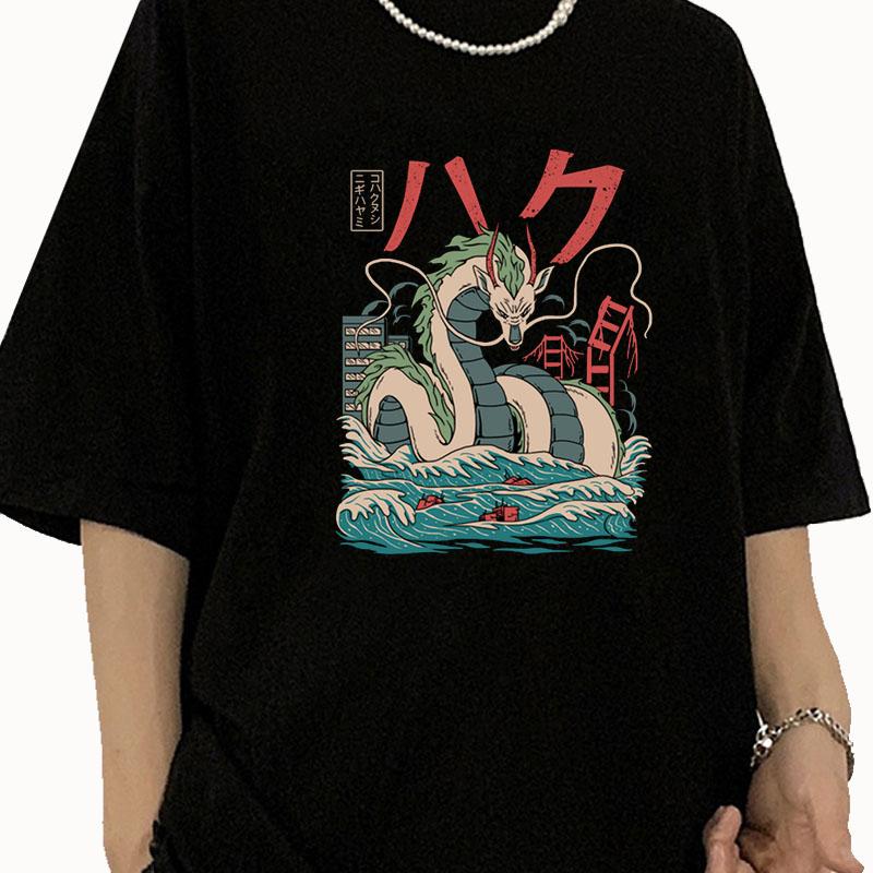 Летняя унисекс футболка с Тоторо из Studio Ghibli, женская футболка в стиле Харадзюку, модная аниме футболка, смешные футболки с мультяшками, топ для женщин