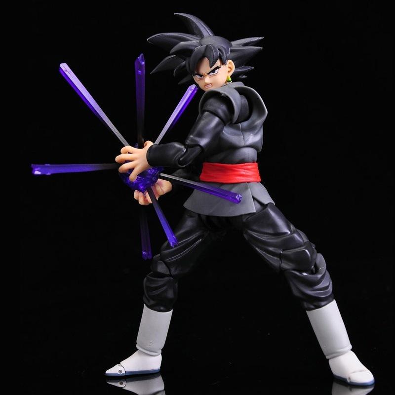 Shf Черный Гоку Саян Замасу Персиково-Красный Сочлененная Подвижная Кукла Миниатюрный Декоративный Элемент Высококачественный Премиум Класс