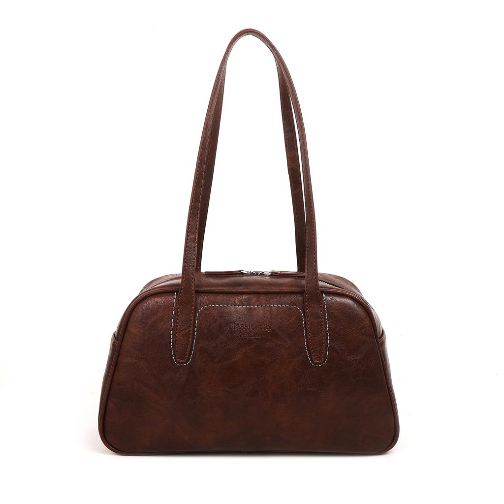 Высокий модный смысл универсальная наплечная сумка женская 2025 корейская версия зимний тренд новая ретро сумка-тоут под мышкой для通勤