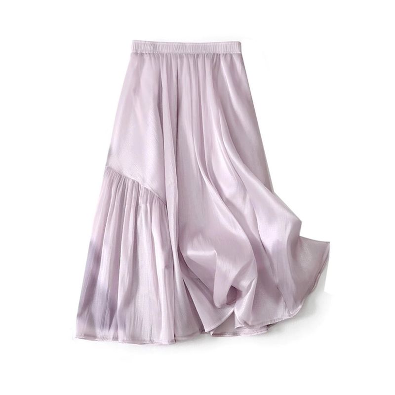 French-Style High-End Slimming and Comfortable Skirt, 2026 Summer Fashion High-Waisted A-Line Skirt, Beautiful Drapey Skirt, Trendy
