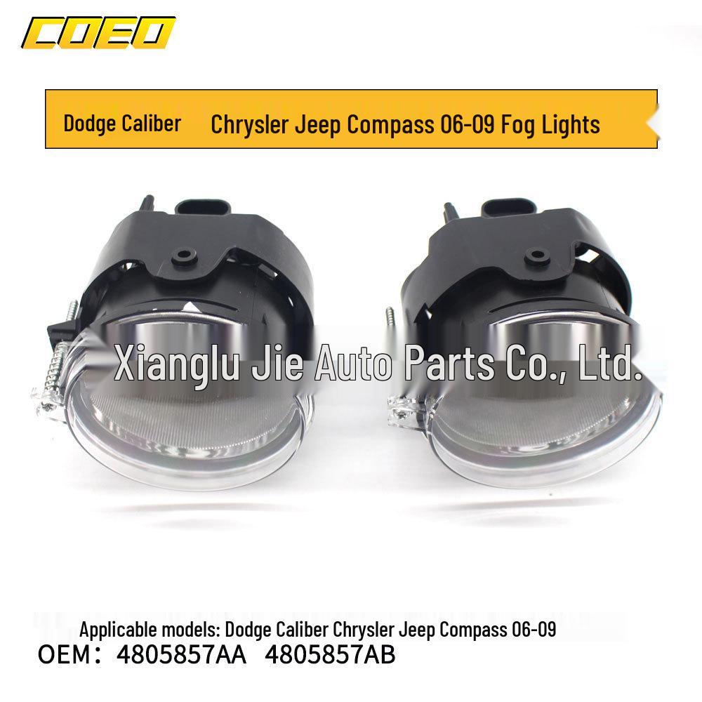 Compatible Fog Light Bar for Dodge Caliber, Chrysler, Jeep (2006-2009) - Part #4805857AA/4805857AB