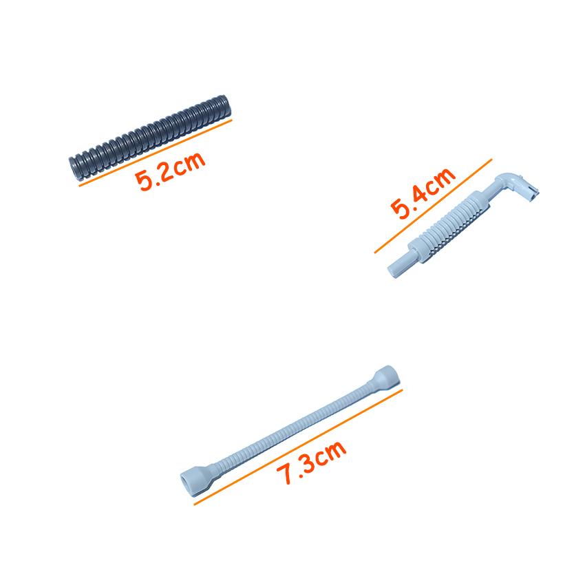 6л 8.5л Двухсекционный гофрированный шланг с узлом Выхлопная труба Технические детали MOC Строительный блок 6211 71944 14682 73590