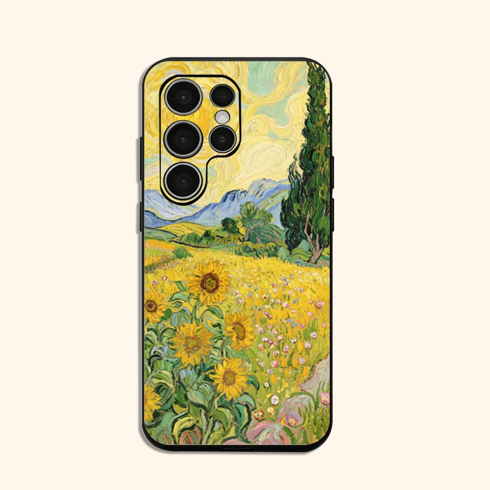 Яркие Подсолнухи Силиконовый Чехол Для Samsung Galaxy S 25,24,23,22,21,20 Plus Ultra 5G Lite Ударопрочный Чехол