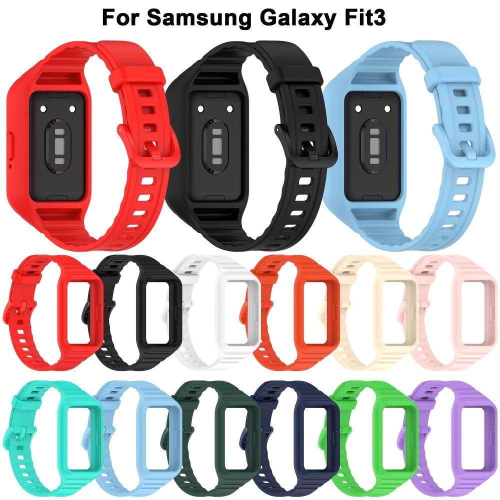 Силиконовый Силиконовый Ремешок для Часов Сменный Ремешок Мягкий Чехол+Ремешок для Samsung Galaxy Fit3