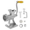 Мясорубка ручная серебряная простая в эксплуатации небольшая мясорубка с ручкой для домашней кухни