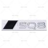 New 3D S8 Q8 SQ8 Adhesive Metal Alloy Emblem Car Body Rear Trunk Badge Auto Accessory For B S8 Q8 SQ8