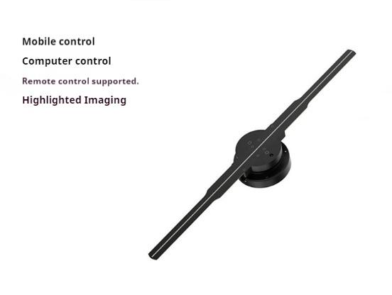Cool Naked Eye 3D Hologram Fan Screen Rotating Led Display Bluetooth Audio Supported Holographic Projector Android Adaptation