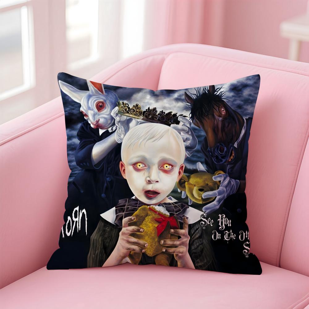 K-Korns Hot Band Cushion Cover Comfortable Reversible Pillow Cover Ideal For Car Sofa Bedroom & Beyond