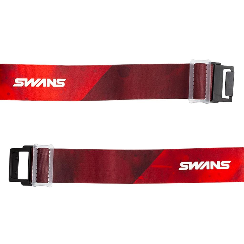 Swans Snow Goggles P1 GLR Red Mirror x Glasses Mirror 180-MDH Gray, Skiing, Snowboarding, Compatible, Anti-Fog,