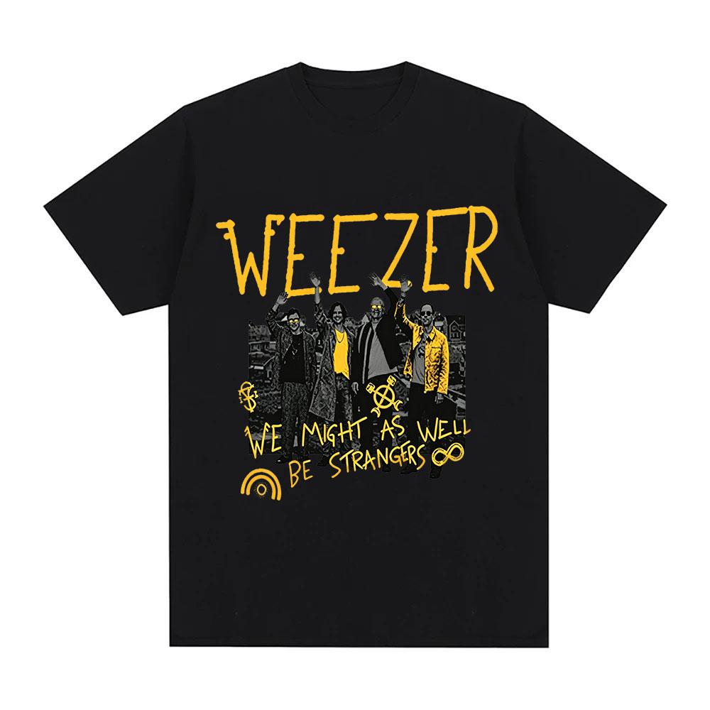Weezer 2026 Band tour T-shirt Cotton New Albums Pre-Release Graphic Print Tees Fashion Women Men Casual Round Neck Tops Summer