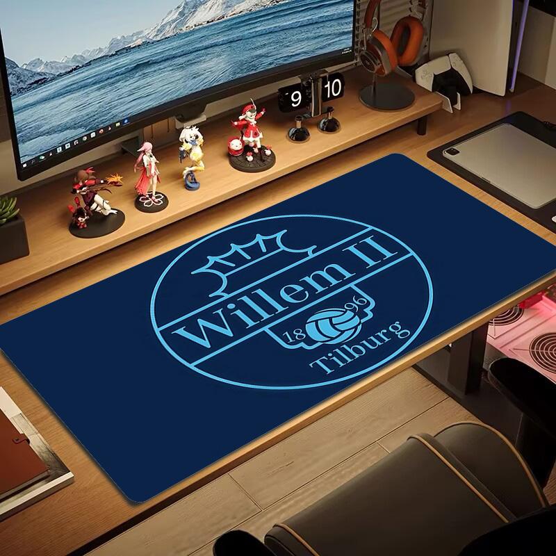 Willem II Tilburg Print  Cushion Non-slip Laptop Tablet Big Mousepad XXL Mat Mini PC Playmat With Lock edge