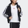 (WMNS) adidas Stripe Colorblock Hooded Jacket Black Women's GP0634