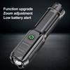 Portable Camping Light Super Bright Flashlight Rechargeable Waterproof Flashlight Powerful LED Emergency Torch for Outdoor