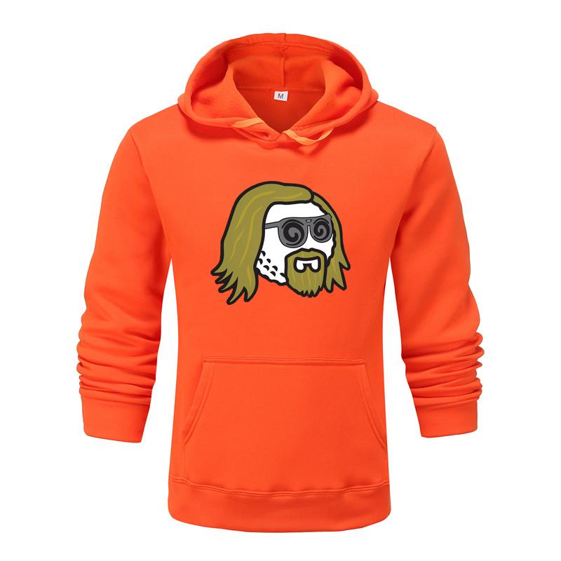 Осень и зима, новая дизайнерская одежда с принтом, мужская толстовка с капюшоном, пуловер для пар