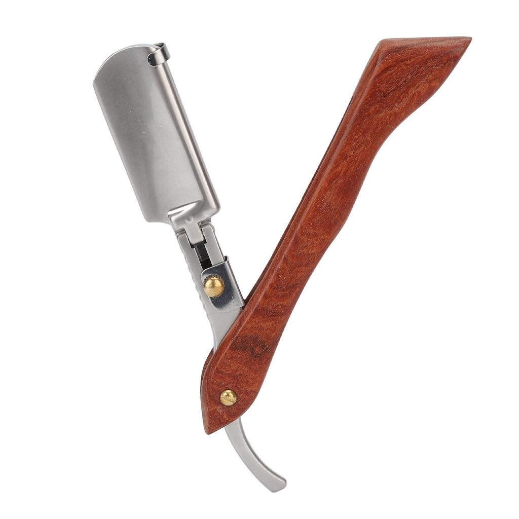 Бритва из искусственной кожи, легкий портативный палисандровый парикмахерский ручной бритвенный станок для мужчин