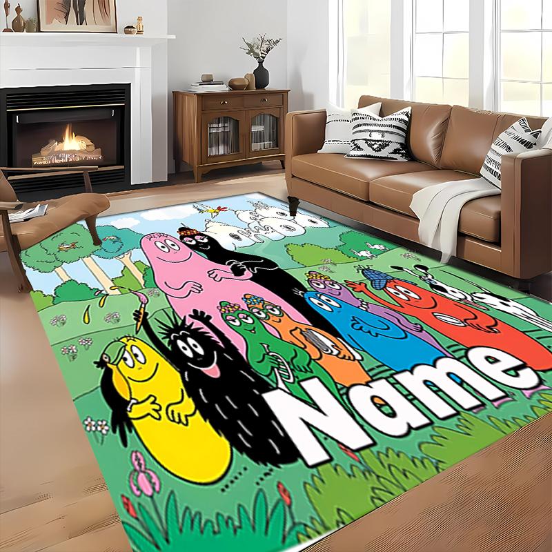 Custom personalization Barbapapa Area Rug - Perfect For Kitchen, Bathroom,Laundry Room Decor Large Size Available,Gift All Seasons