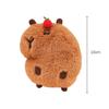 Cute Capybara Plush Dolls Keychain Cartoon Capybara Plush Doll Toy Backpack Decoration Pendant Car Keychain Pendant Gifts