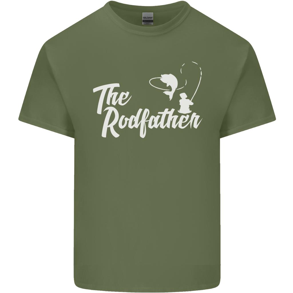 The Rodfather Funny Fishing Rod Father Unisexs Light Cotton TShirt