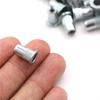 10Pcs White Zinc Rivet Nut Alloy Rivnut Flat Head Threaded Rivet Insert Nutsert Cap Rivet Nut M3 M4 M5 M6 M8 M10 M12