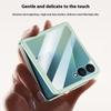 Для Samsung Galaxy Z Flip7 5G Чехол Кожа+ПК Чехол для телефона HD Защитная пленка для маленького заднего экрана