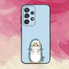 Милый Чехол-Наушники M-Mofusands C-Cat Ear Для Samsung S25,S24,S21,S22,S23,S30,Ultra,S20,Plus,Fe,Lite,Note,10,9,5G Черный