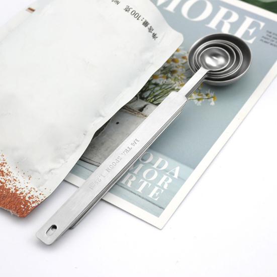 1 шт./1 комплект, ложка для кофейных зерен, двойная шкала, устойчивая к коррозии, ложка для сухого молока из нержавеющей стали