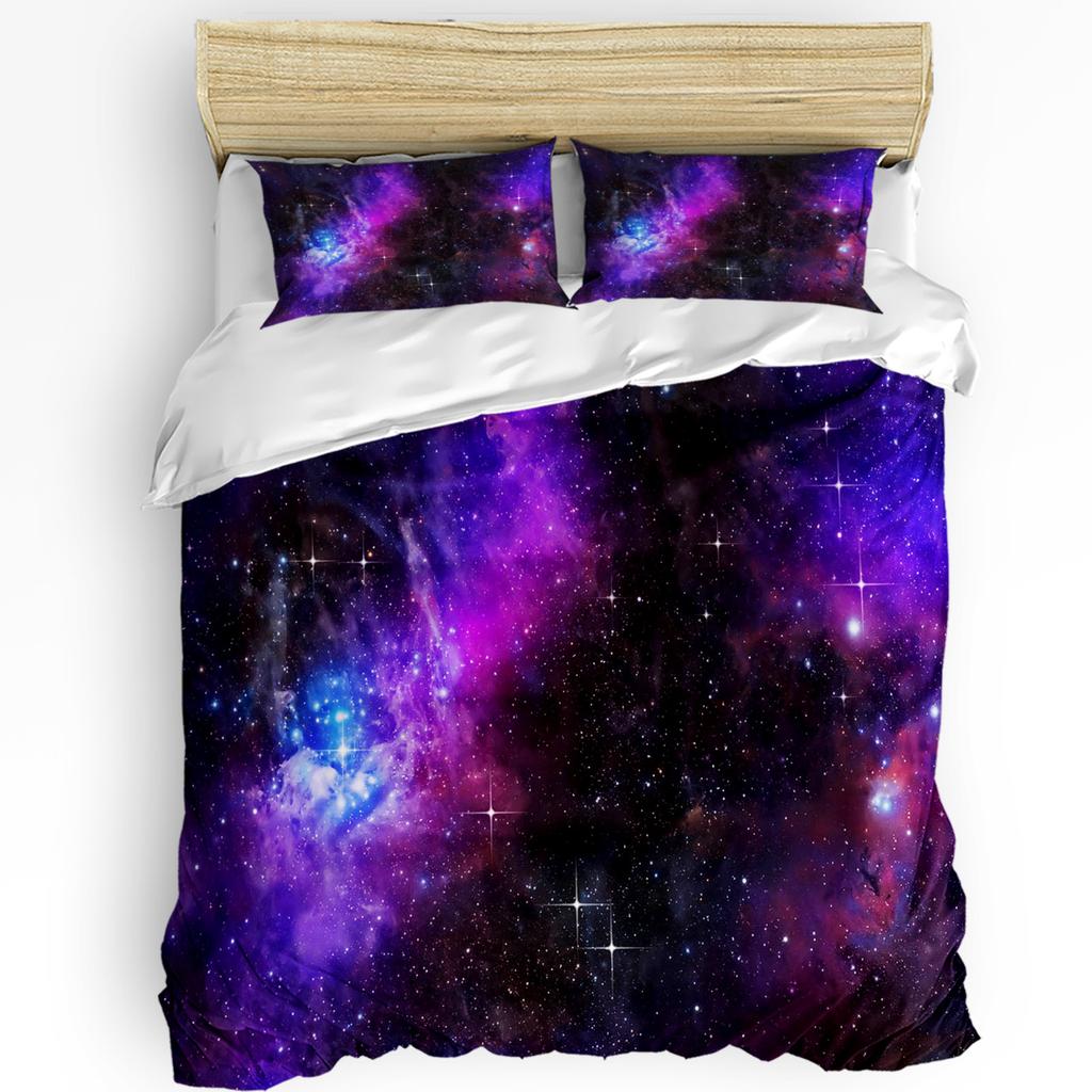 3pcs Bedding Set Universe Space Rocket Cartoon White Home Textile Duvet Cover Pillow Case Boy Kid Teen Girl Bedding Covers Set