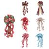 Christmas Tree Topper Bows Holiday Atmosphere Outdoor Decorations