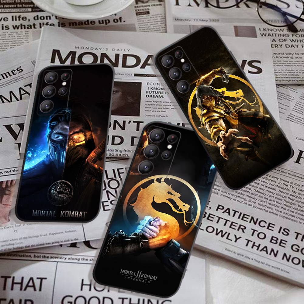 Game M-Mortal K-Kombat Phone Case For Samsung S 24 fe 25 Ultra plus 20 lite 21 30 22 23 24 22 Ultra 5G Fundas