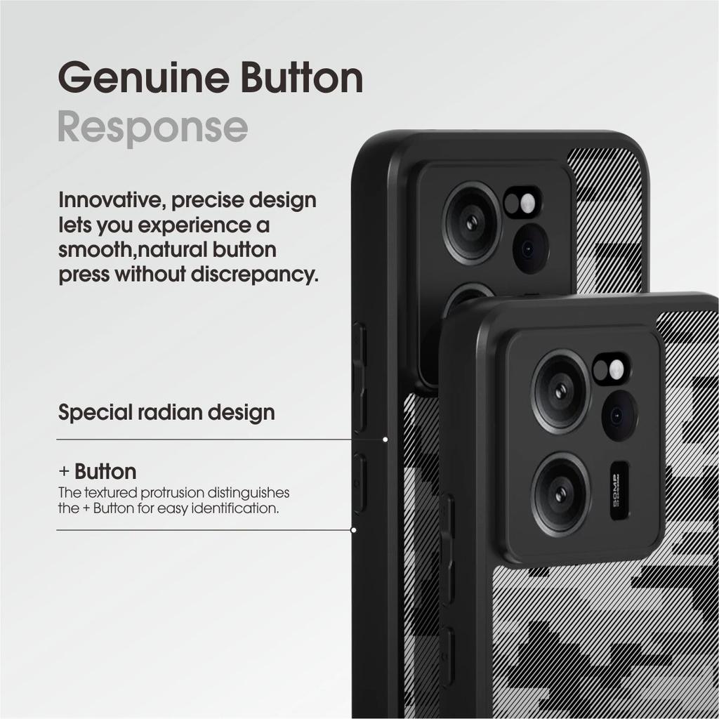 (Comes with wrist strap)ibmrs for Xiaomi 13T Pro/Redmi K60 Ultra Anti-Fingerprint Camo Case ,matte Clear transparent phone protective case