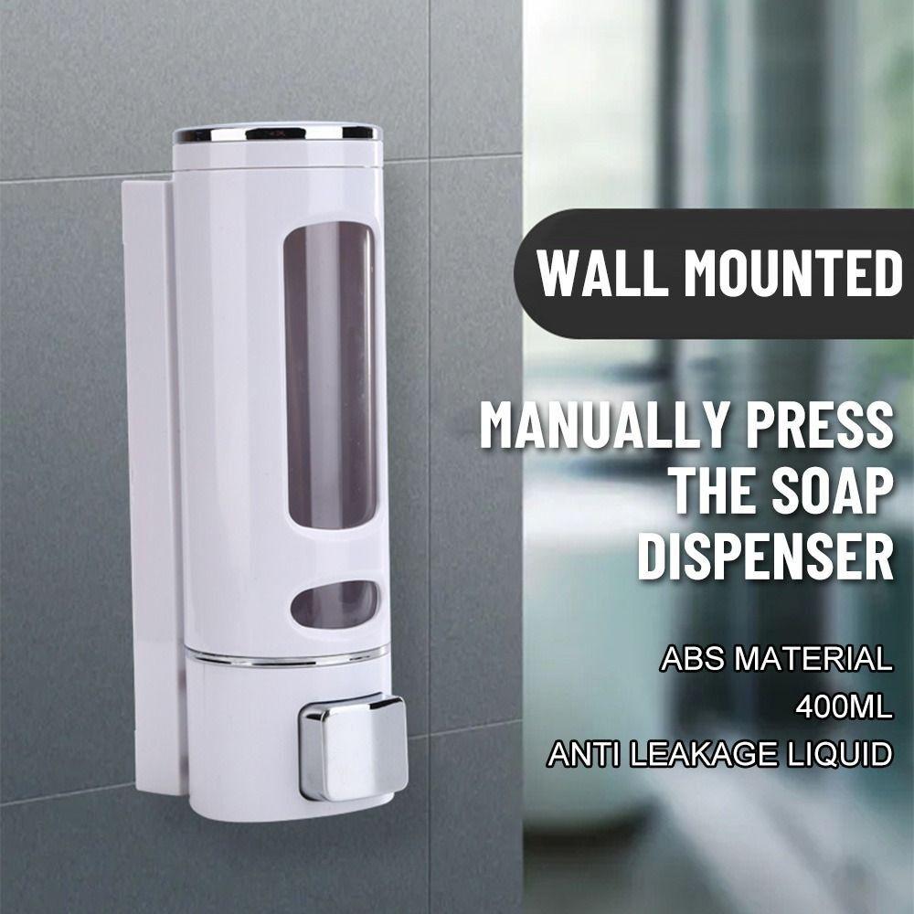 400ML Soap Dispenser Manual Pressure Hand Sanitizer Bottle Bathroom Household Cleaning