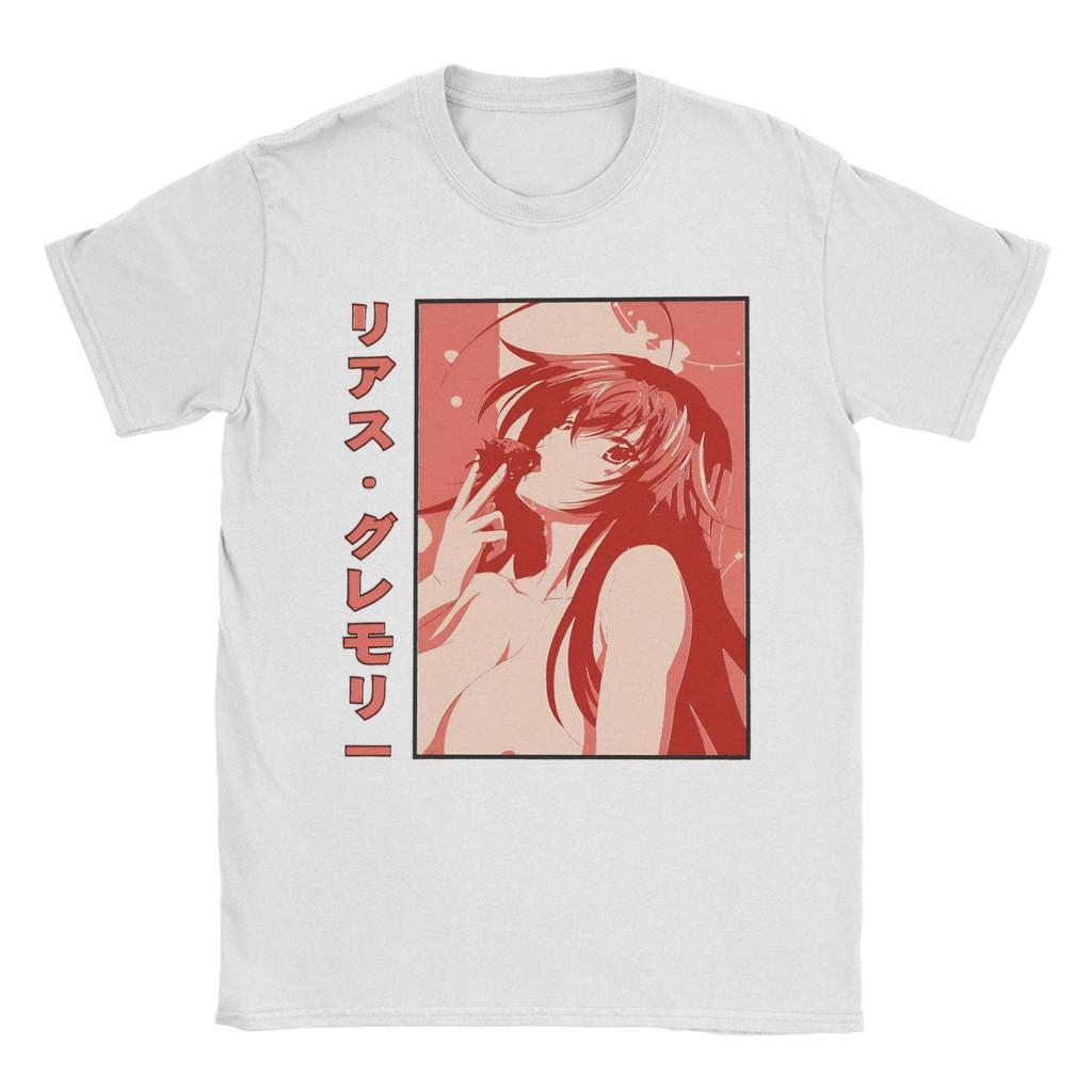 Риас Гремори Delicious Strawberry High School DxD Футболка Мужская Хлопковая Топы Футболки Ретро Круглый Вырез Короткий Рукав