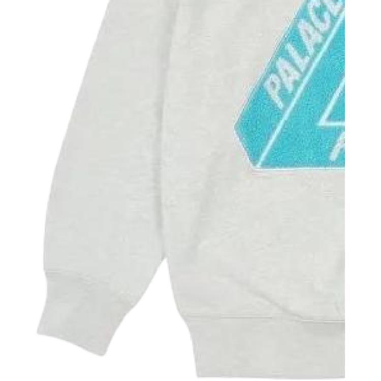 Palace Весна 2023 Tri-Ferg Флисовый свитшот с круглым вырезом Топы унисекс Серый PLC23030