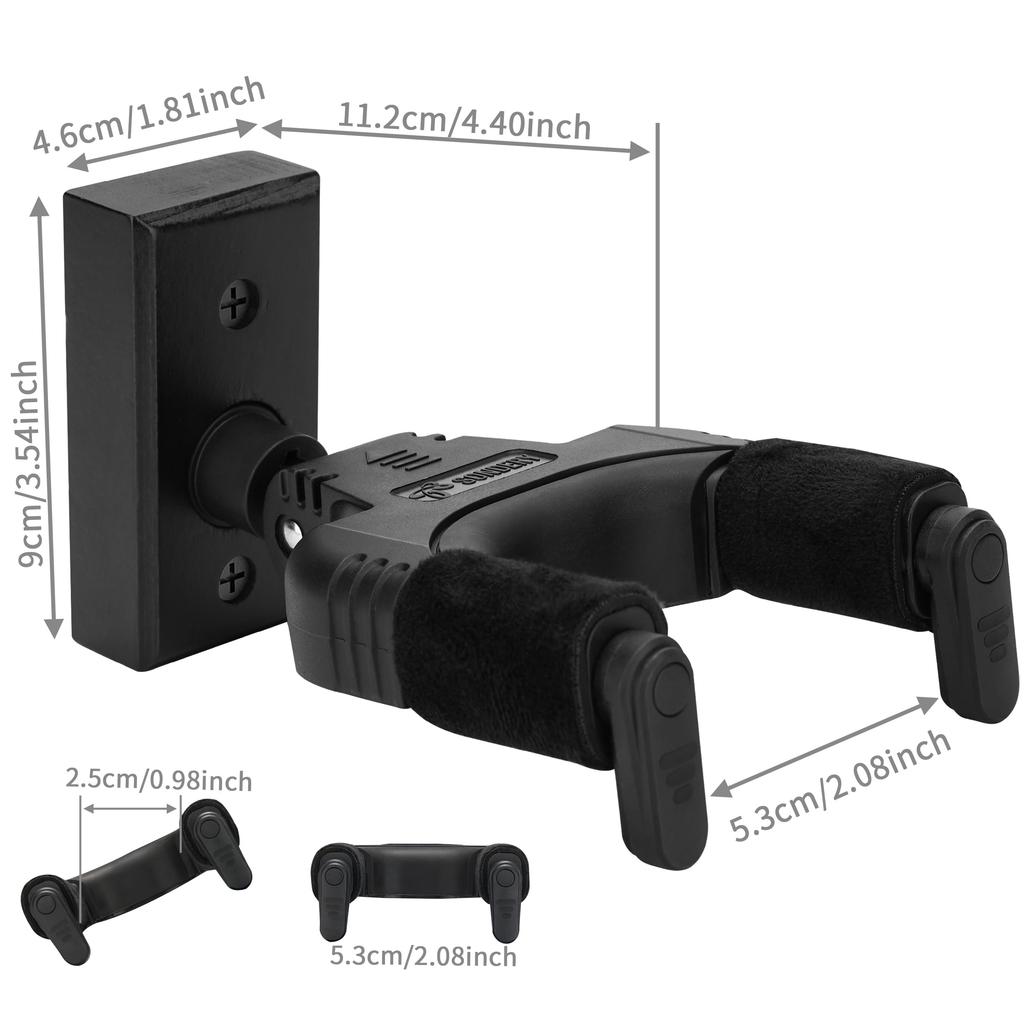 Sondery Подставка-крючок для гитары, настенное крепление, держатель для укулеле, легко крепится к дереву, деревянным и кирпичным стенам, бас, автоблокировка, стены, стойки,