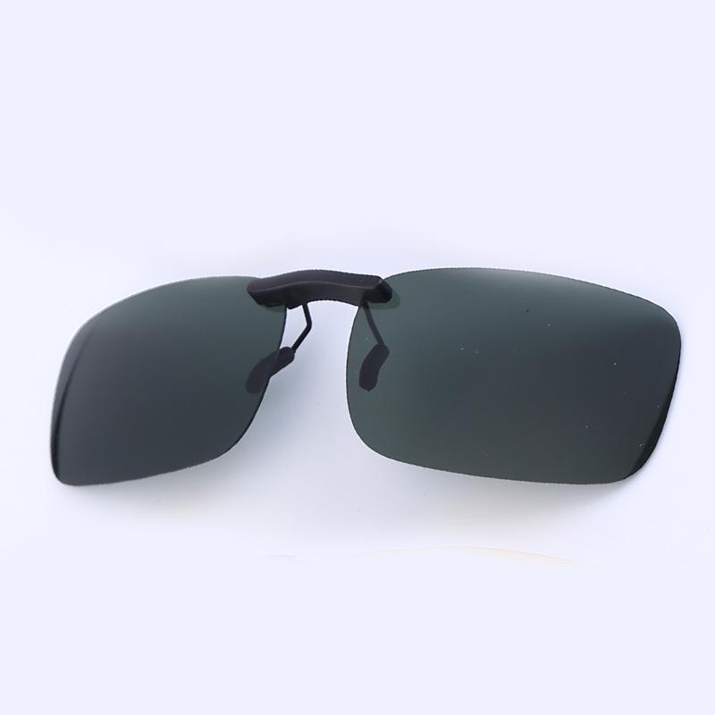 Non-polarized Ultralight Small Clip On Sunglasses Anti-glare Men Day Night Vision Lens Car Driving Glasses