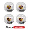 3D 4pcs 56mm 60mm 65mm Car Wheel Center Hub Cap Stickers Decal For Cadillac CTS DTS STS XTS ATS BLS SLS Deville CT5 CT6 XT5 XT6