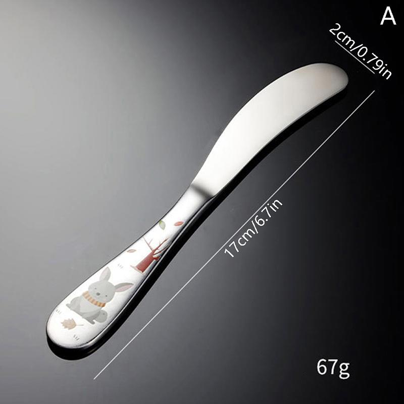 1/4 шт. Детские столовые приборы из нержавеющей стали, мультяшный узор, гравировка, детская посуда, милый набор ложек и вилок, детские столовые приборы для кормления