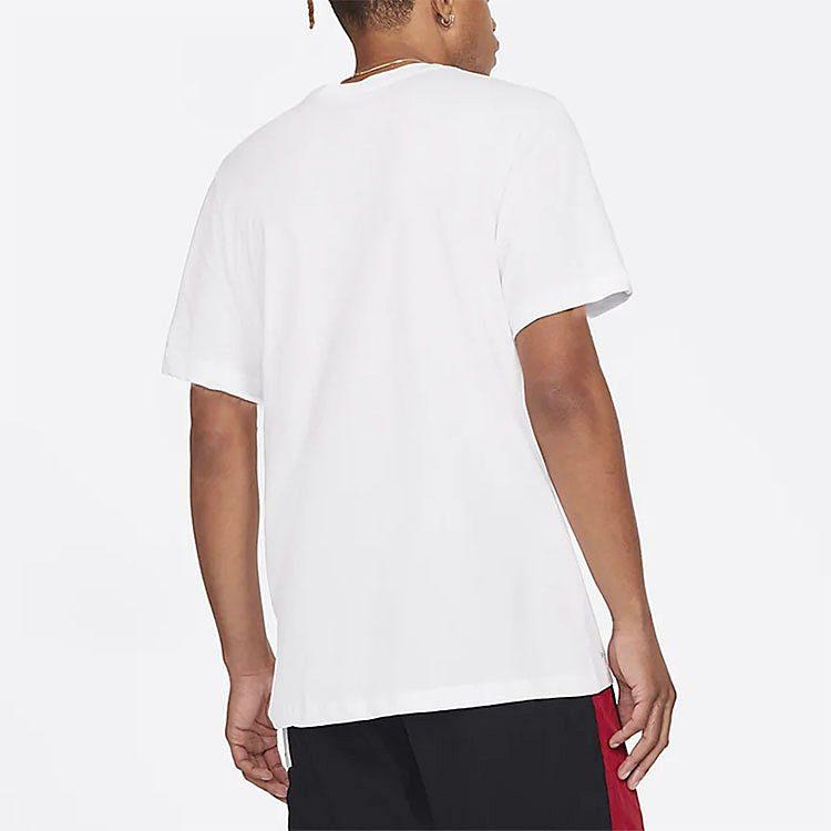 Jordan T Shirt Asian Version Men's White/Training Red CW5191-101