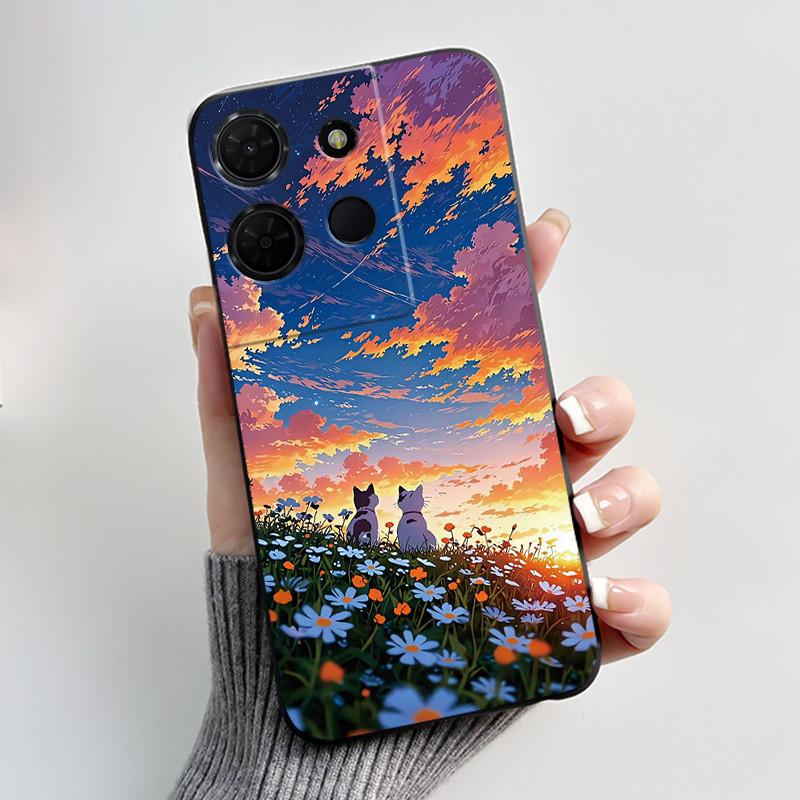 Bright New Pattern Anti-scratch Black Casing For TCL 503 Pattern Cover For TCL K32 5G (T513W)/TCL K33 5G (T513Z) Soft Case