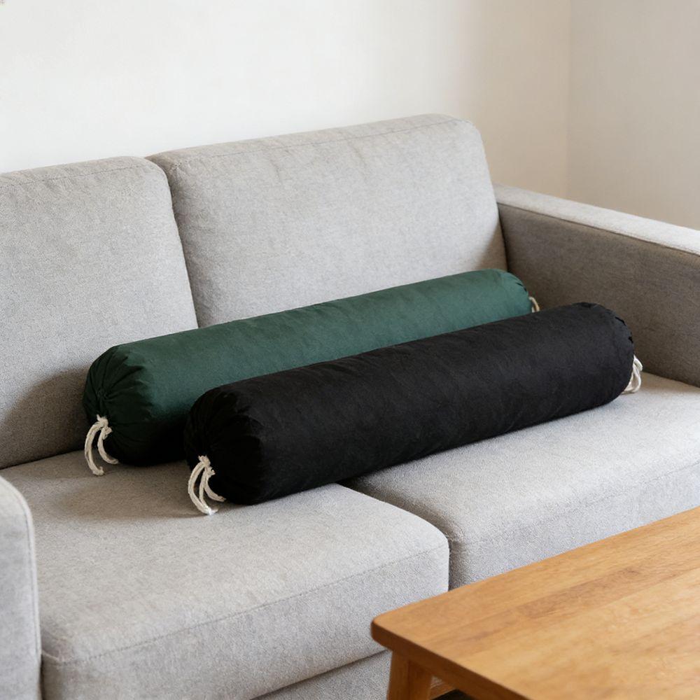 Washable Cylindrical Pillowcase Solid Color Bolster Pillowslip Bed Roll Cushions Travel