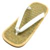 Edoten Geta Ajiro with Made In Size L (Japanese-style Sandals) - (woven Fabric) Double-layered Soles, Japan, Men's, White,
