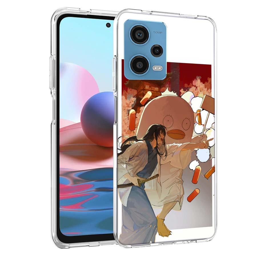 Аниме Гинтама Мистер. Чехол для телефона 'Капля дождя' для Redmi Note 13 12 14 15 Pro Plus 13R 11 11T 11E 11S 10 Pro 10S 9 9S Прозрачный ТПУ
