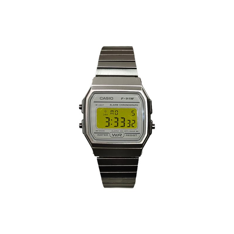 Casio Индивидуальные часы модифицированная серия светло-фиолетовое зеркало серебристый корпус из нержавеющей стали классический ретро жизнь водонепроницаемые LA670WA- LA670WA-1D
