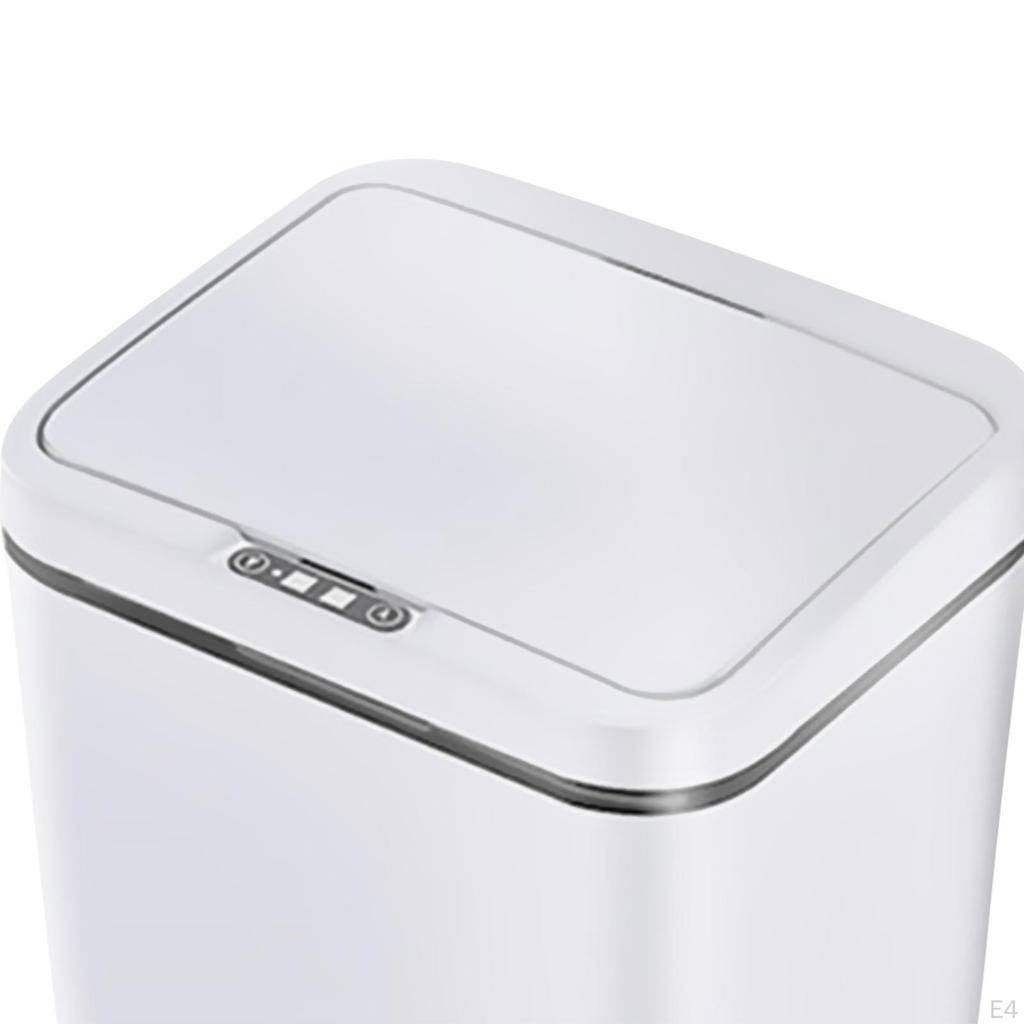 Автоматический мусорный бак, мусорные баки для ванной комнаты с крышкой, экономящий пространство, электрический контейнер для гостиной