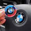 2026 Hot 1PC Car Steering Wheel Logo Emblem Aluminum Sticker For BMW M3 M4 M5 G42 G30 G20 E39 E36 E87 E53 F44 F07 F34 G15 G16 G23 G22 F30 CVB3