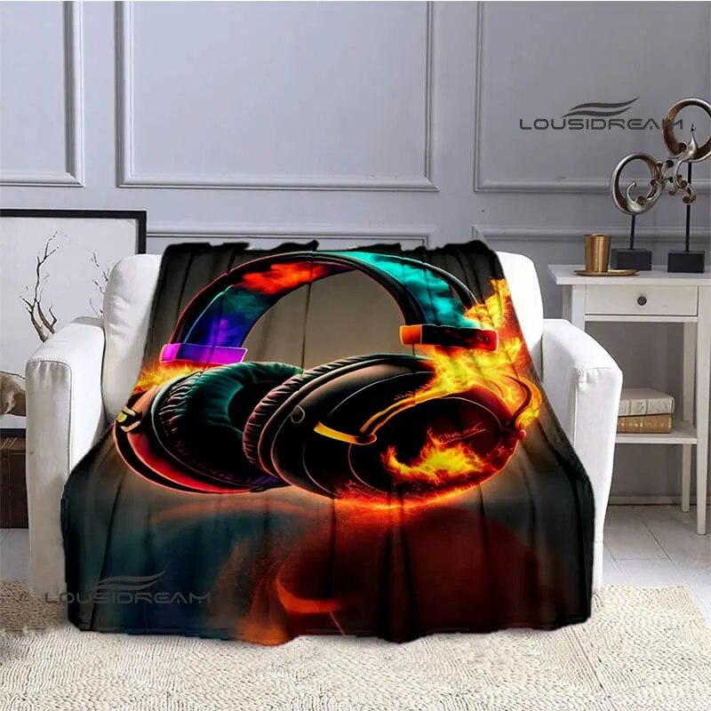 Одеяло с 3D принтом в виде гарнитуры, детское красивое теплое одеяло, фланелевое мягкое и удобное домашнее дорожное одеяло, подарок на день рождения