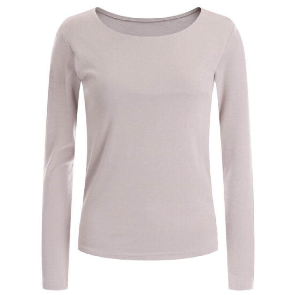 Shop WomeN Slim FiT Layered RouNd Neck LoNg Sleeve T shirT 6 Colors N Dai Wsh