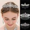 Стразы Кристалл Головной убор Корона Повязки на голову Модные аксессуары для волос Принцесса Тиара Головные украшения