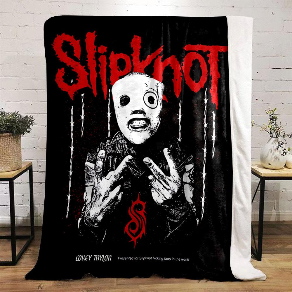 Slipknot Horror Mask Design for all seasons blanket lunch break throw gift
